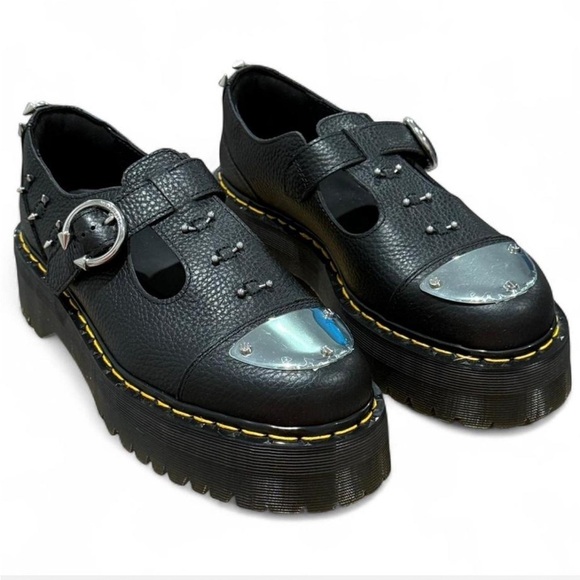 Dr. Martens Shoes - Dr. Martens Bethan Mary Jane Platform Piercing Shoes Leather New in Box Grunge